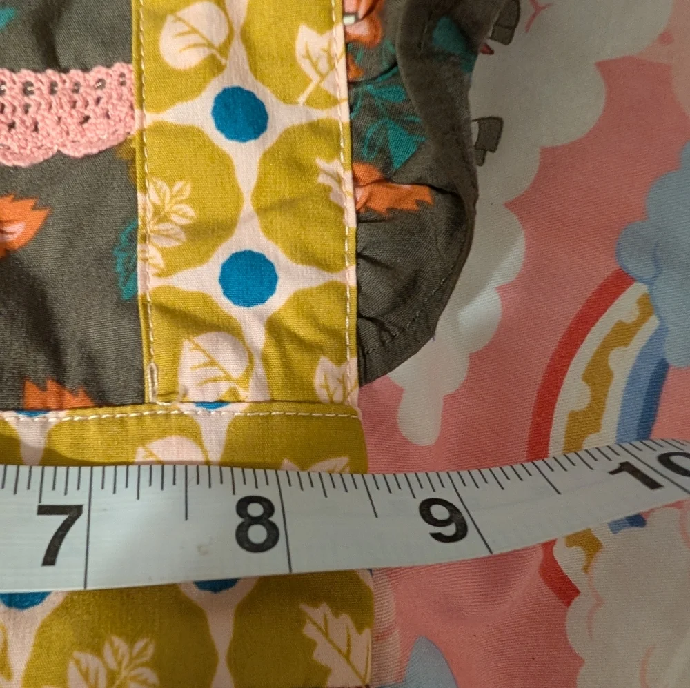 Wildflowers Sundress Girls Size 6 Brown Yellow Floral Fall Colors - Picture 9 of 11